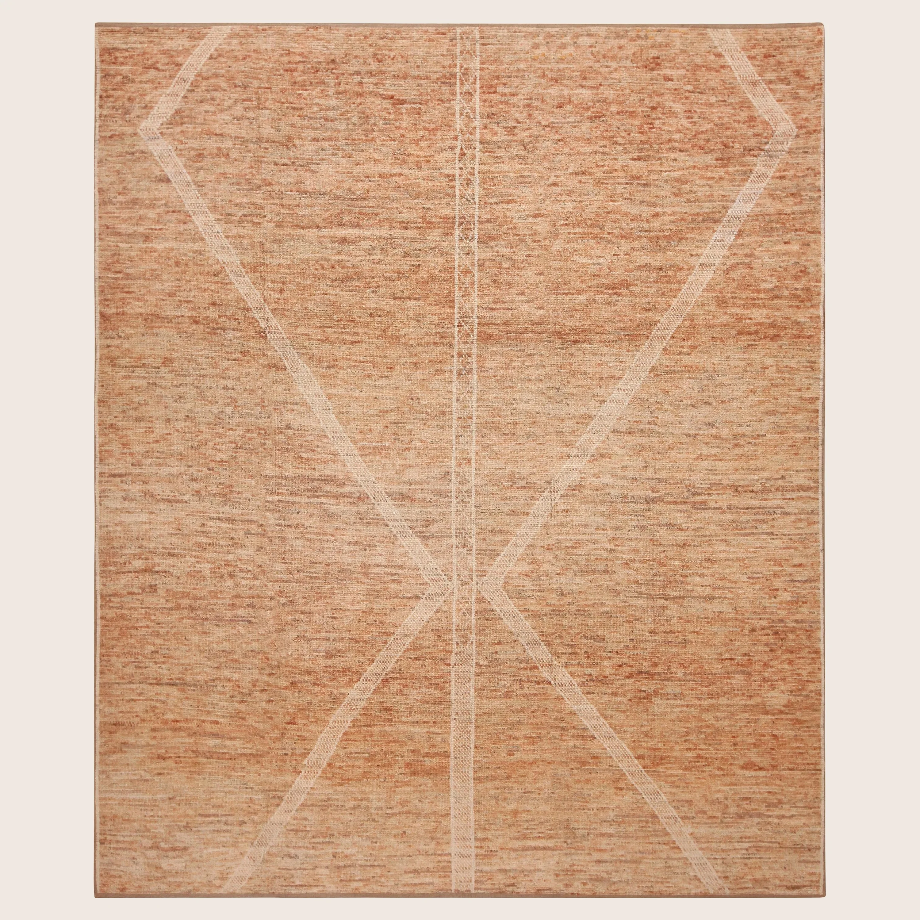 Natural Zameen Transitional Wool Rug - 8'4" x 9'7"