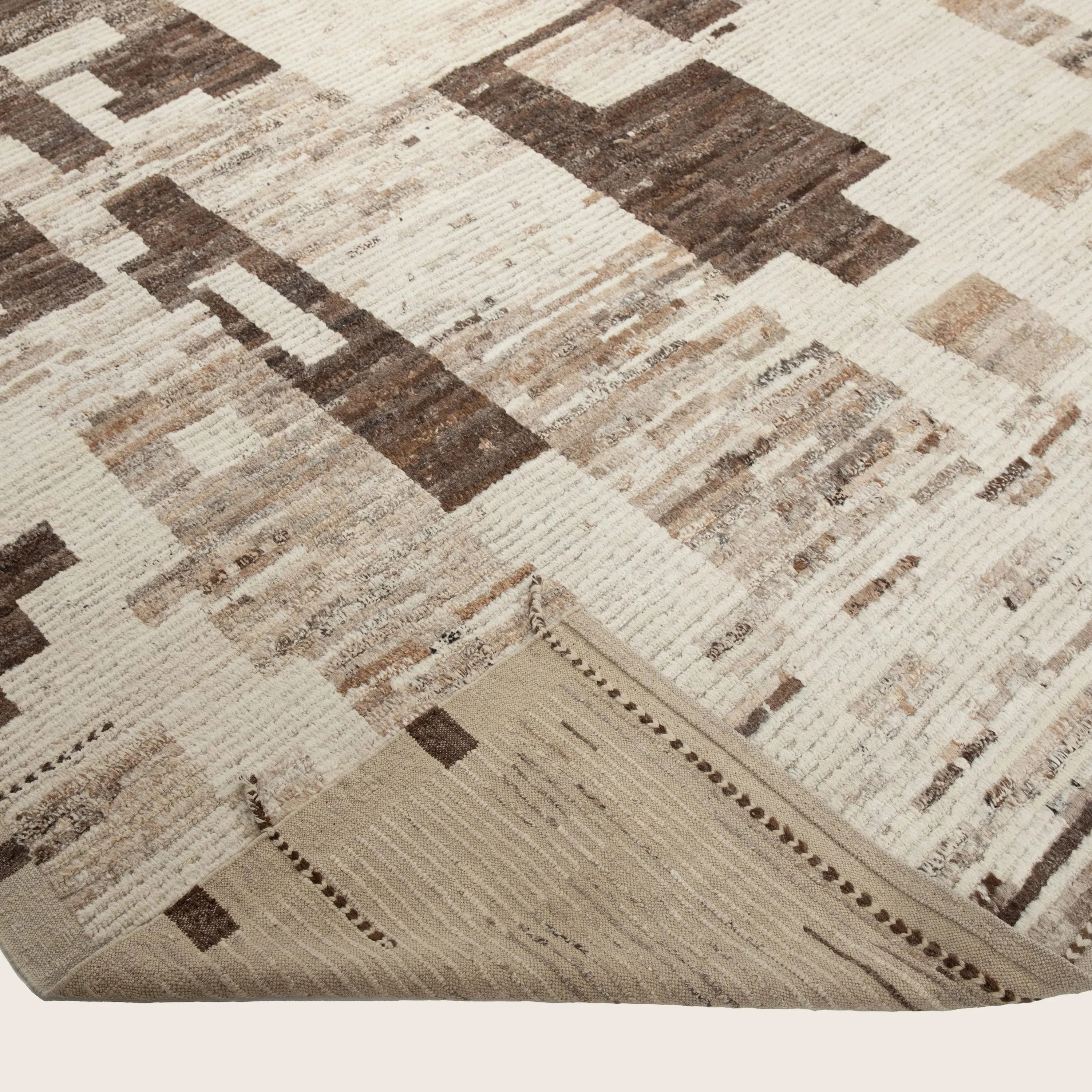 Ivory Zameen Transitional Wool Rug - 9' x 12'4" - Image 3