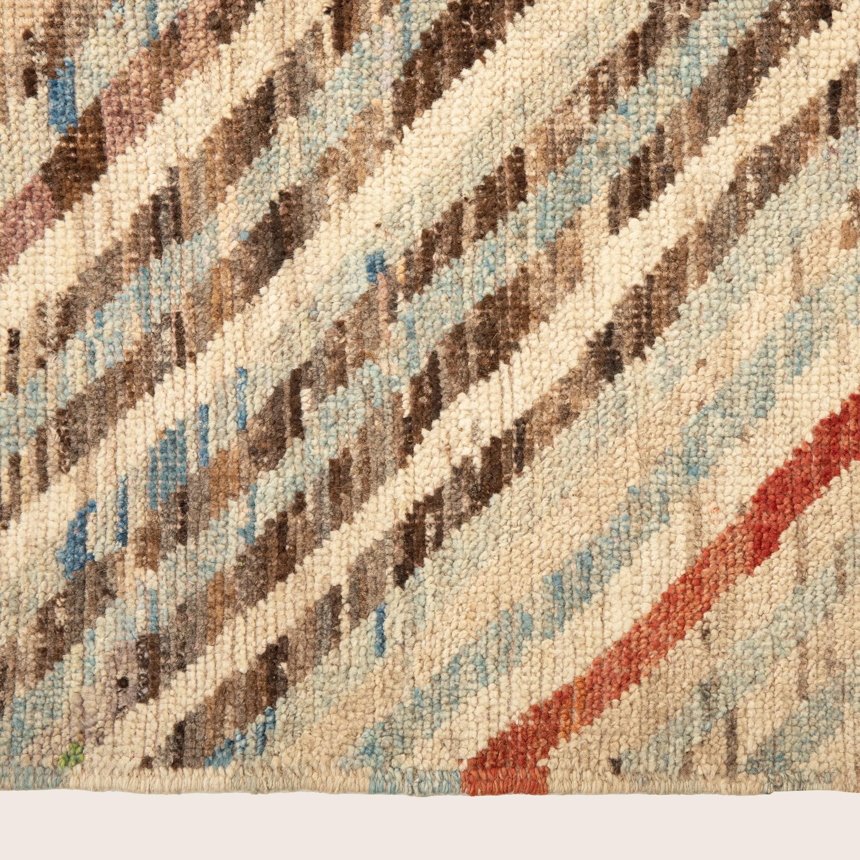 Multicolored Zameen Transitional Wool Rug - 9'2" x 11'6" - Image 5