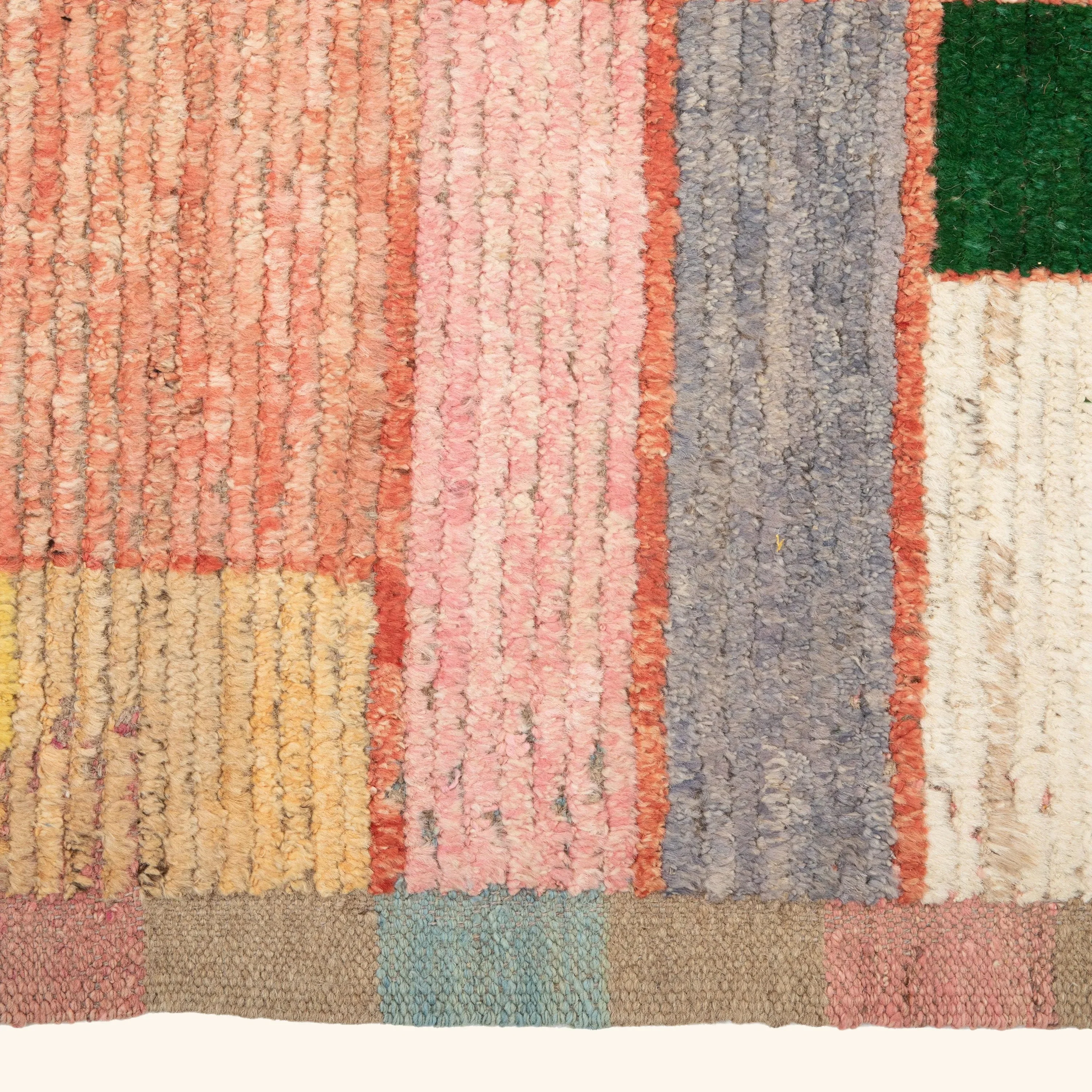 Multicolored Zameen Transitional Wool Rug - 9'7" x 12'0" - Image 5