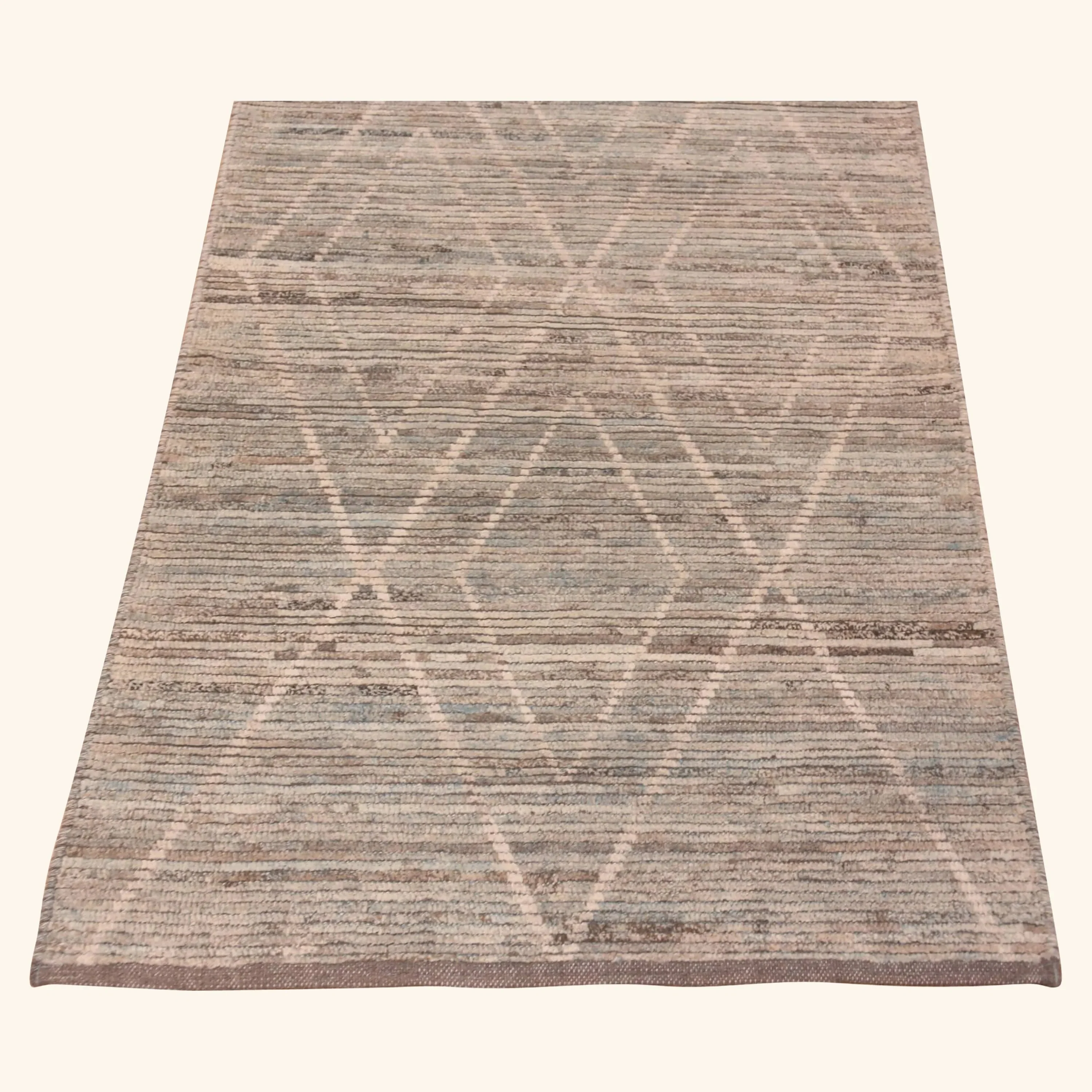 Grey Zameen Transitional Wool Runner - 3'1" x 9'8" - Image 3